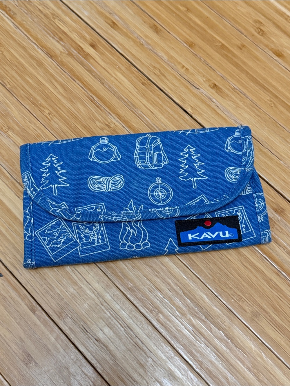 Kavu Blue Outdoor Print Wallet